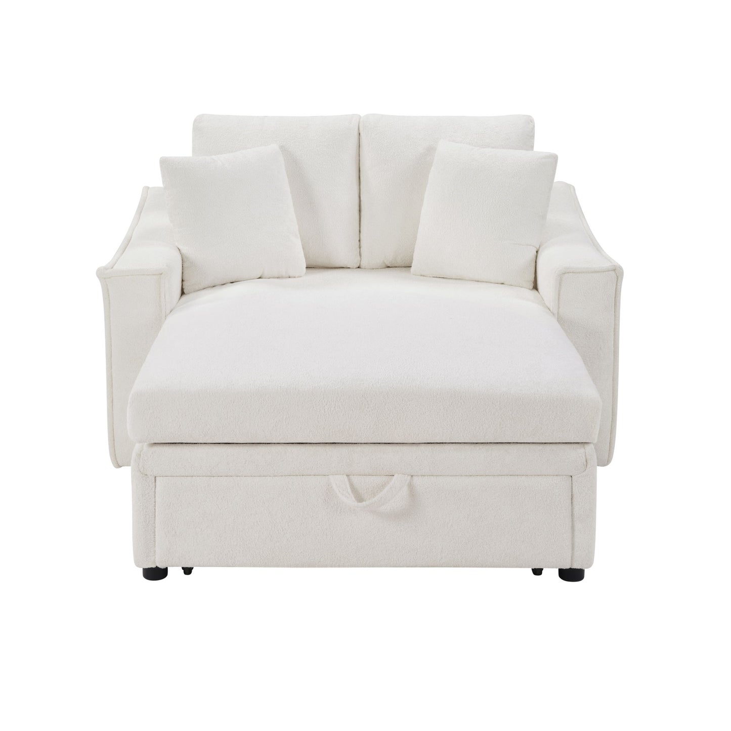 Modern Chaise Sofa With Hidden Storage For Living Room
