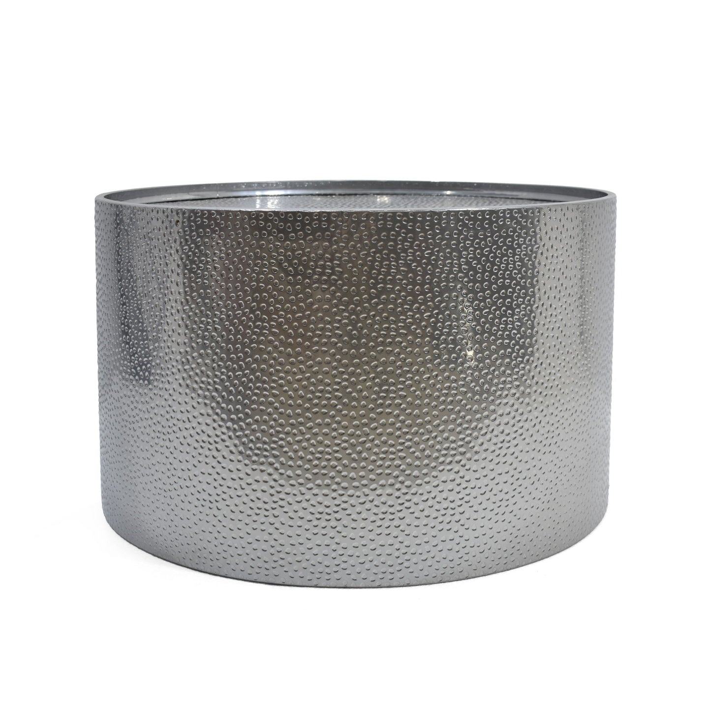 Braeburn - Handcrafted Round Coffee Table Hammered Surface