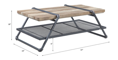 Brantley - Mesa de centro - Roble/Gris arena