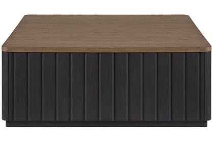 Mesa de cóctel Channel con ruedas, color negro