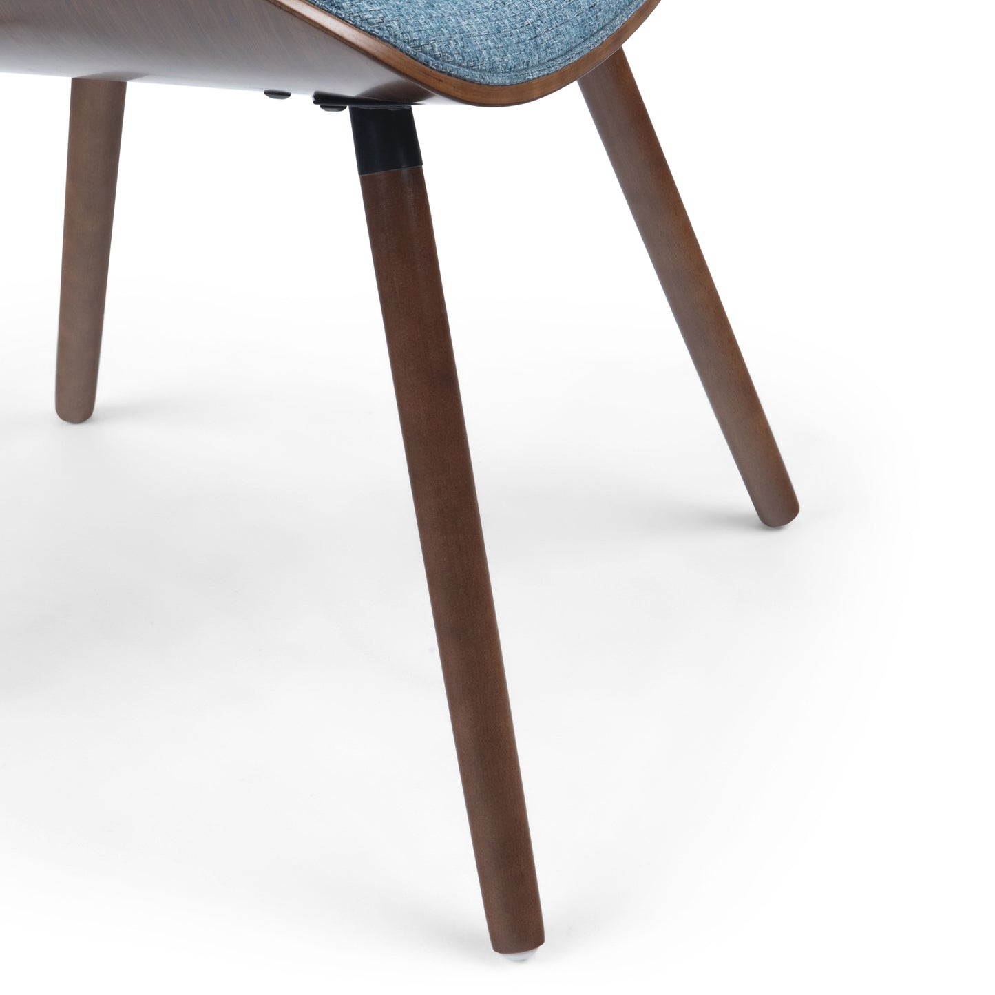 Malden - Silla de comedor tapizada de madera curvada con respaldo de madera