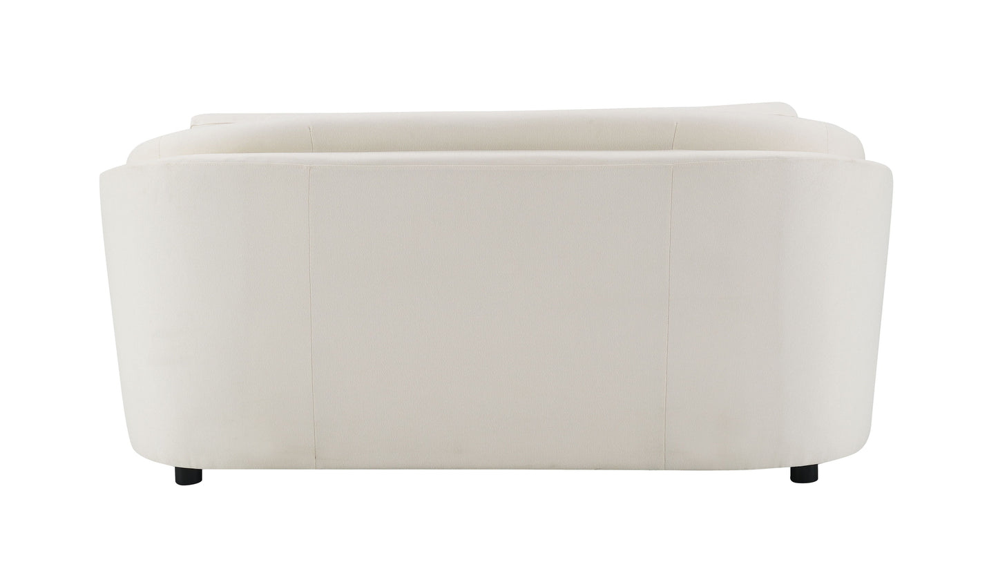Mariko - Loveseat de lino con dos cojines - Beige