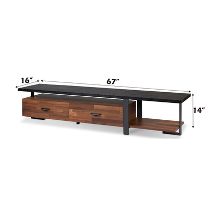 Elling - Mueble de TV - Nogal/Negro