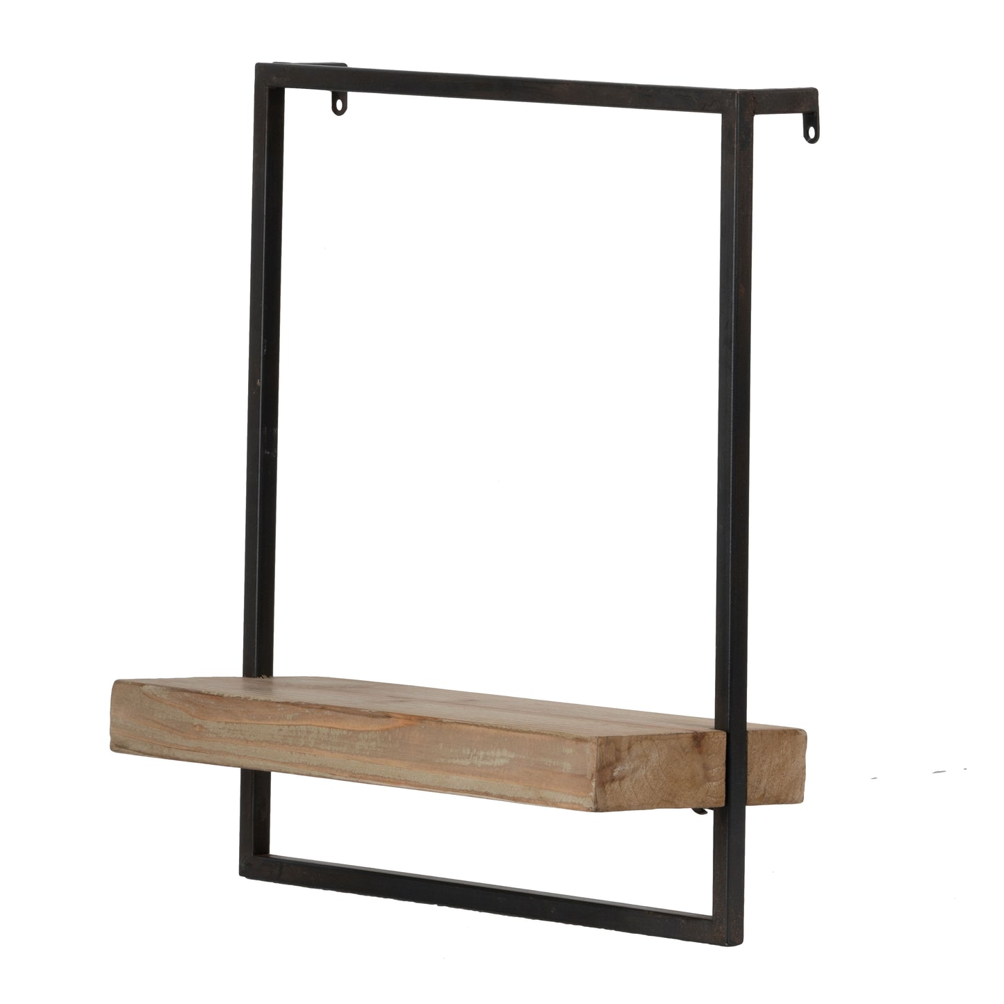 Estante de pared, decoración para colgar en la pared, acento decorativo para el hogar - Negro/Marrón