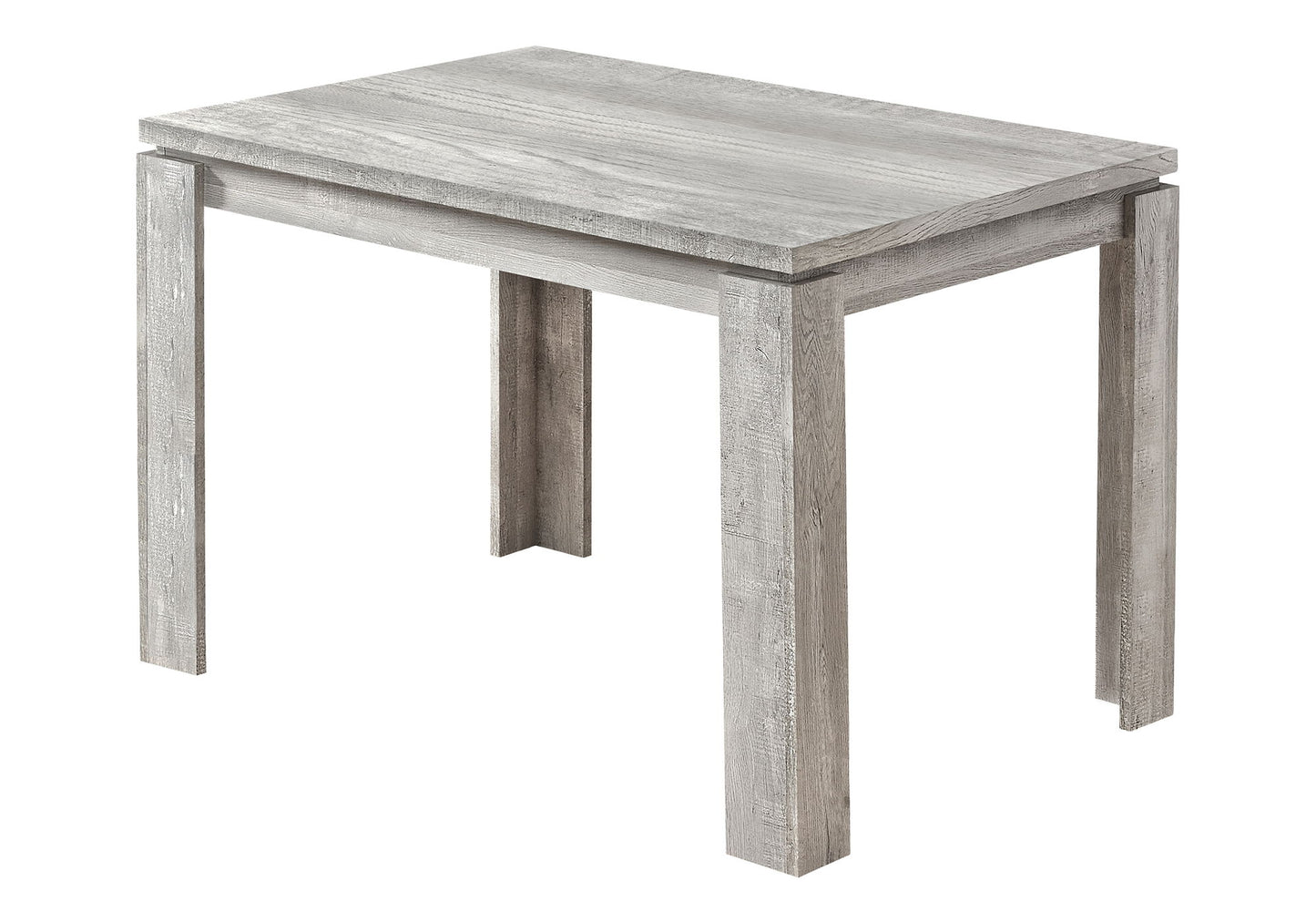 Mesa de comedor rectangular pequeña moderna y contemporánea