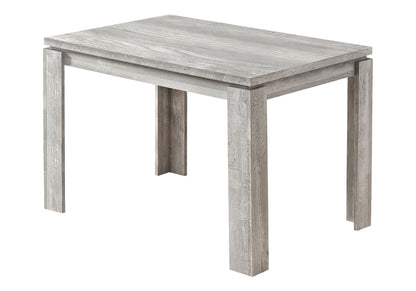 Mesa de comedor rectangular pequeña moderna y contemporánea