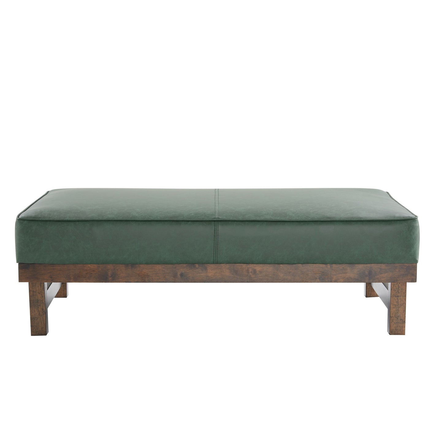 Modern Upholstered Cocktail Ottoman Bench With Cushion Top