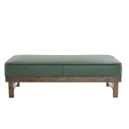 Modern Upholstered Cocktail Ottoman Bench With Cushion Top