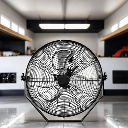 Ventilador de pared metálico con circulador de aire de 3 velocidades y alta velocidad