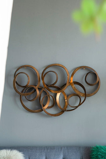 Decoración de pared SerethaLeaf - Dorado