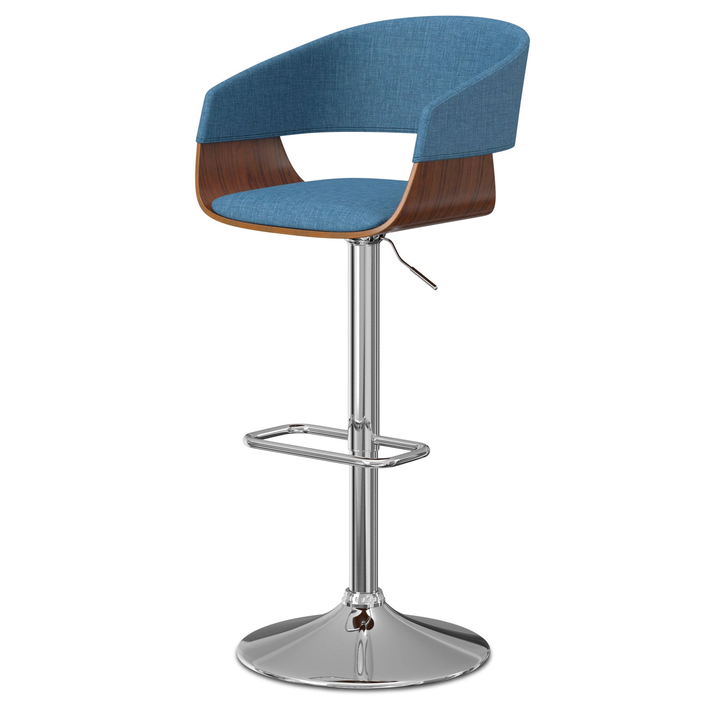 Lowell - Taburete de bar giratorio ajustable y multifuncional