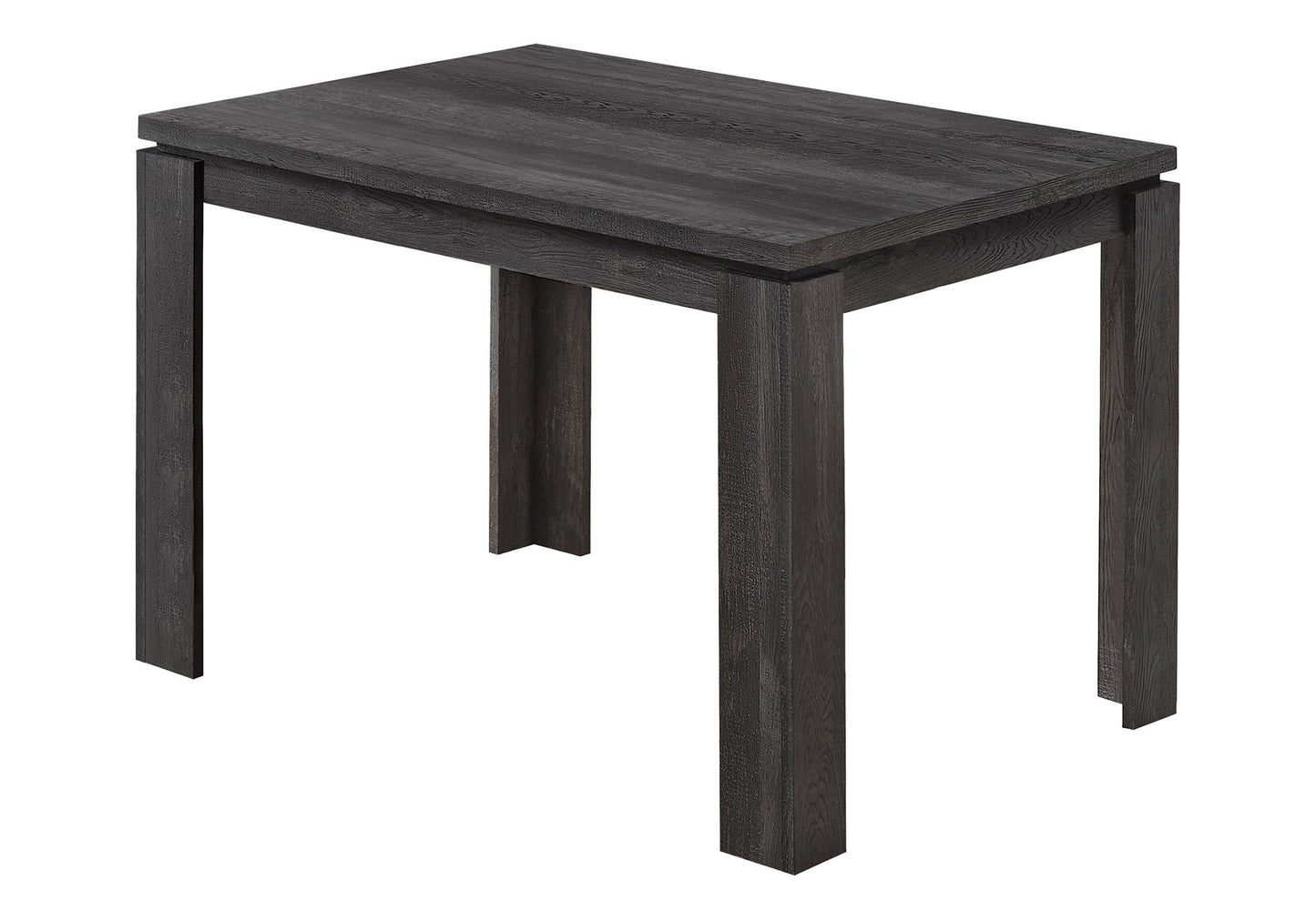 Mesa de comedor rectangular pequeña moderna y contemporánea