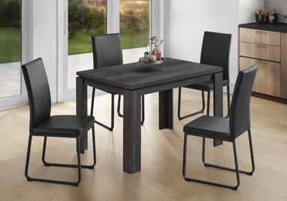 Mesa de comedor rectangular pequeña moderna y contemporánea