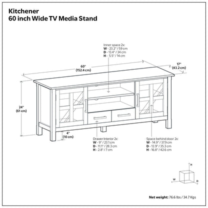 Kitchener - Soporte para TV hecho a mano