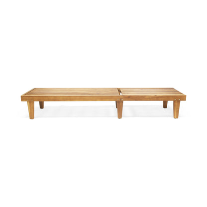 Nadine - Stylish Chaise Lounge Chair - Teak
