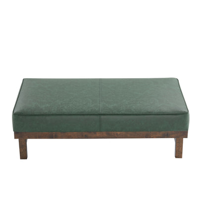 Modern Upholstered Cocktail Ottoman Bench With Cushion Top