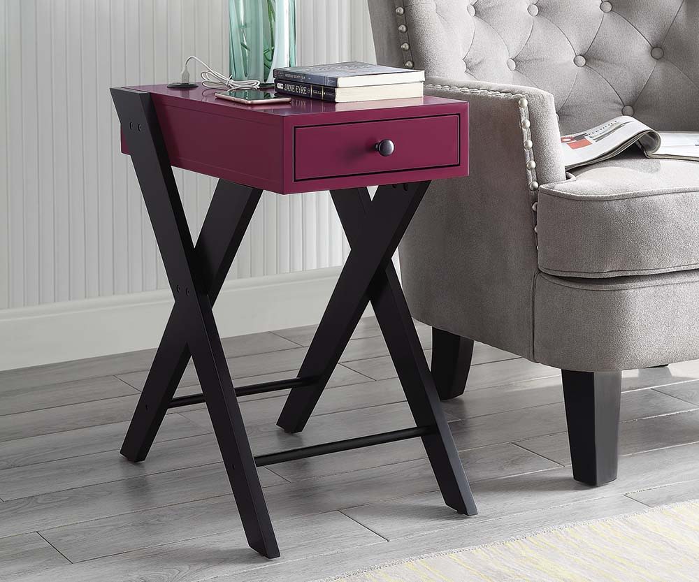 Fierce - Mesa auxiliar con puerto USB integrado