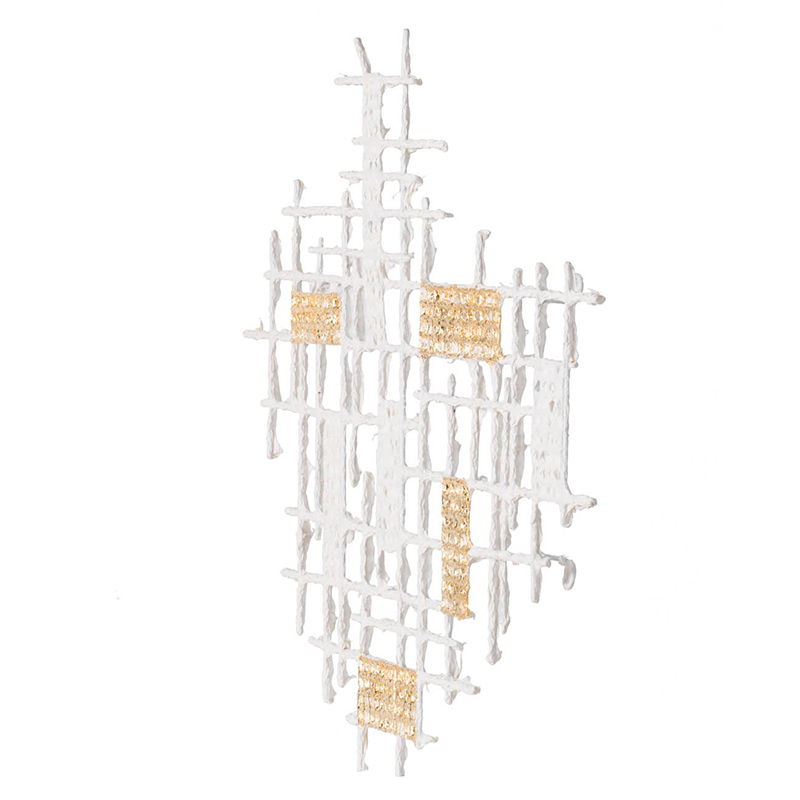 Decoración de pared - Blanco/Dorado