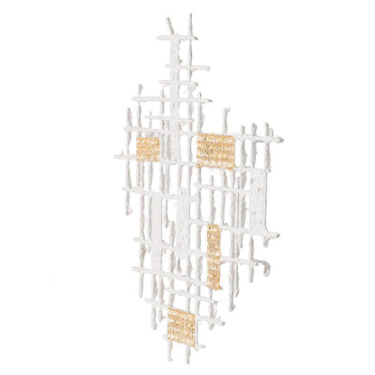 Decoración de pared - Blanco/Dorado