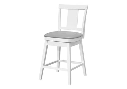 Taburete de bar giratorio de altura de mostrador, de estilo transicional (juego de 2)