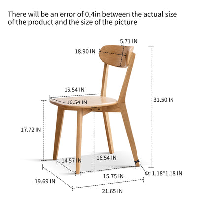 Silla de comedor sencilla, mesa sólida para sala de estar.
