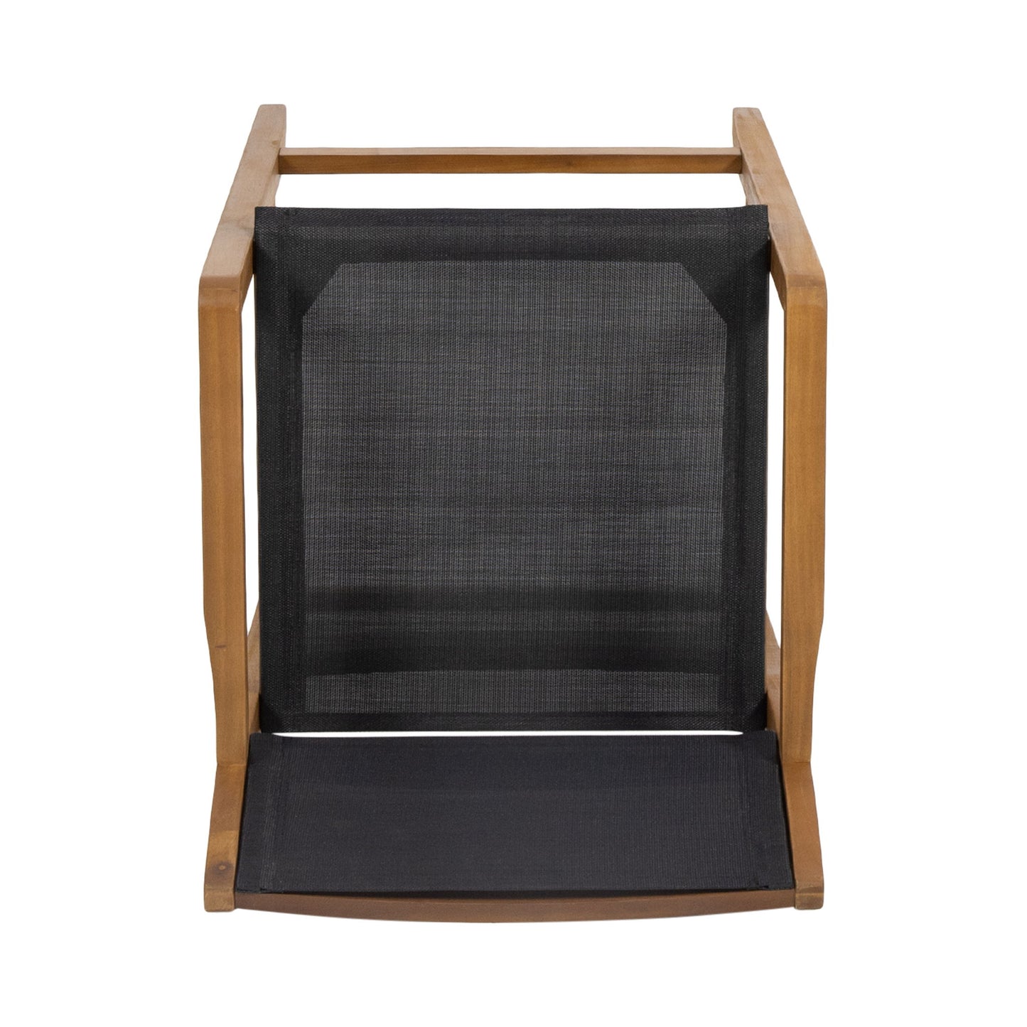 Outdoor Barstool With Woven Wicker And Frame (Set of 2) - Teak