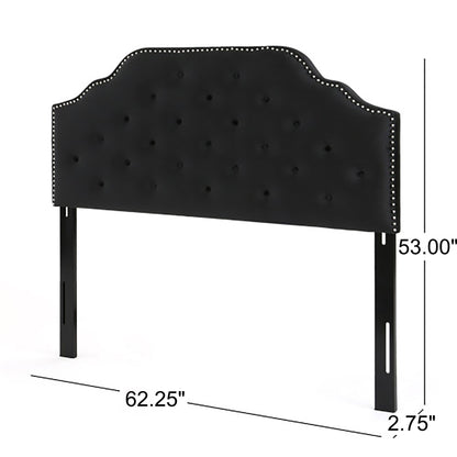 Charismatic - Size Headboard With Button Tufting And Nailhead Trim