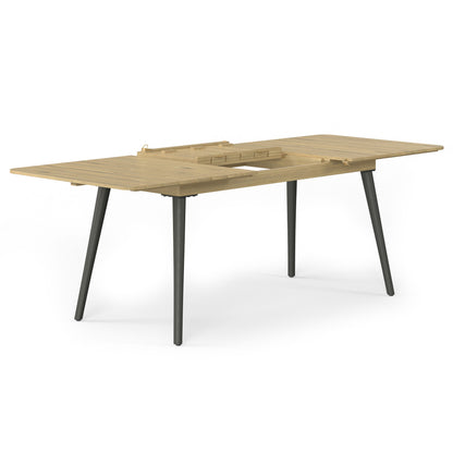 Mesa de comedor extensible para exteriores Beachside - Teca clara
