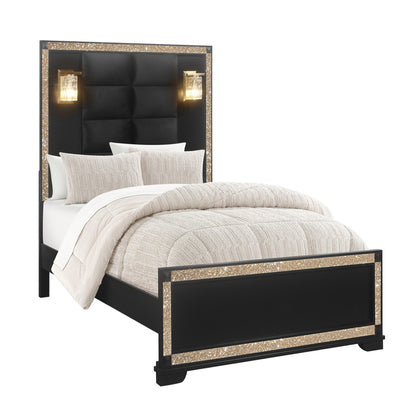 Lively - Bed With Lamps, Elegant Design