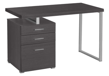 Escritorio de computadora con cajones de almacenamiento, configuración izquierda y derecha, para oficina en casa