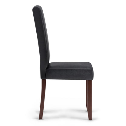 Acadian - Silla de comedor Parson (juego de 2) - Negro envejecido