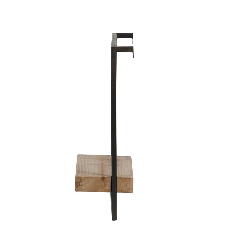 Estante de pared, decoración para colgar en la pared, acento decorativo para el hogar - Negro/Marrón