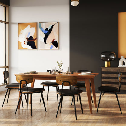 Mavis - Silla de comedor tapizada (juego de 2)