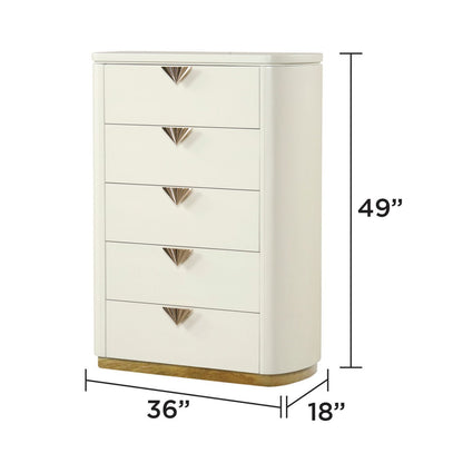 La Pierre - 5 Drawer Chest - Beige