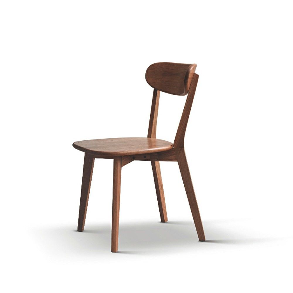 Silla de comedor sencilla, mesa sólida para sala de estar.