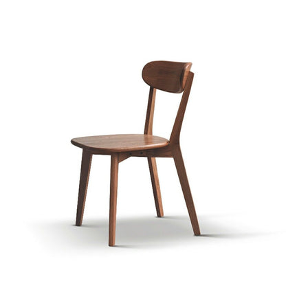 Silla de comedor sencilla, mesa sólida para sala de estar.