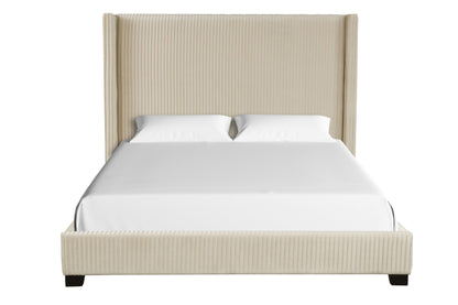 Upholstered Bed, Space-Saving Design