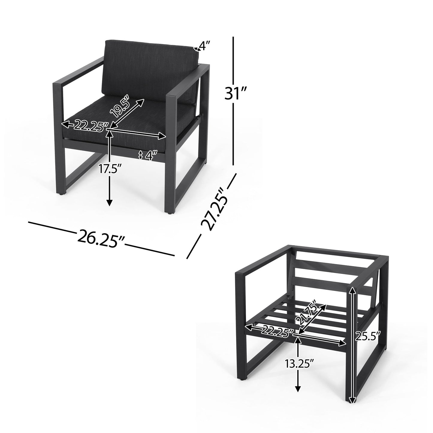 Navan - Outdoor Patio Club Chair