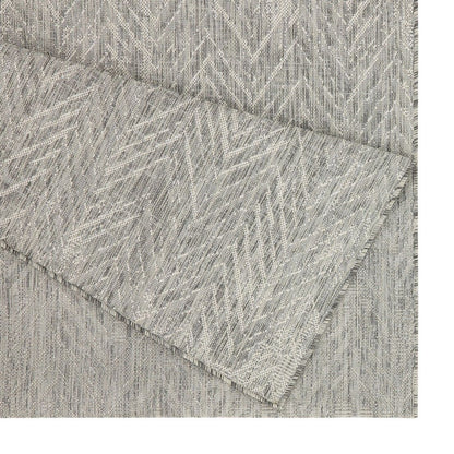 Sunshine - 5'3" X 7'3" Indoor, Outdoor Area Rug - Silver