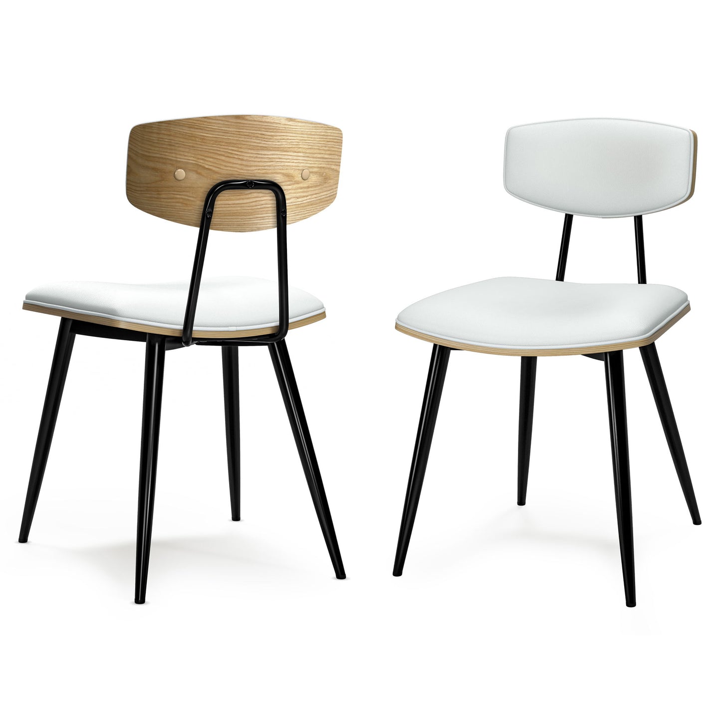 Mavis - Silla de comedor tapizada (juego de 2)
