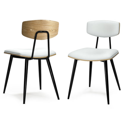Mavis - Silla de comedor tapizada (juego de 2)