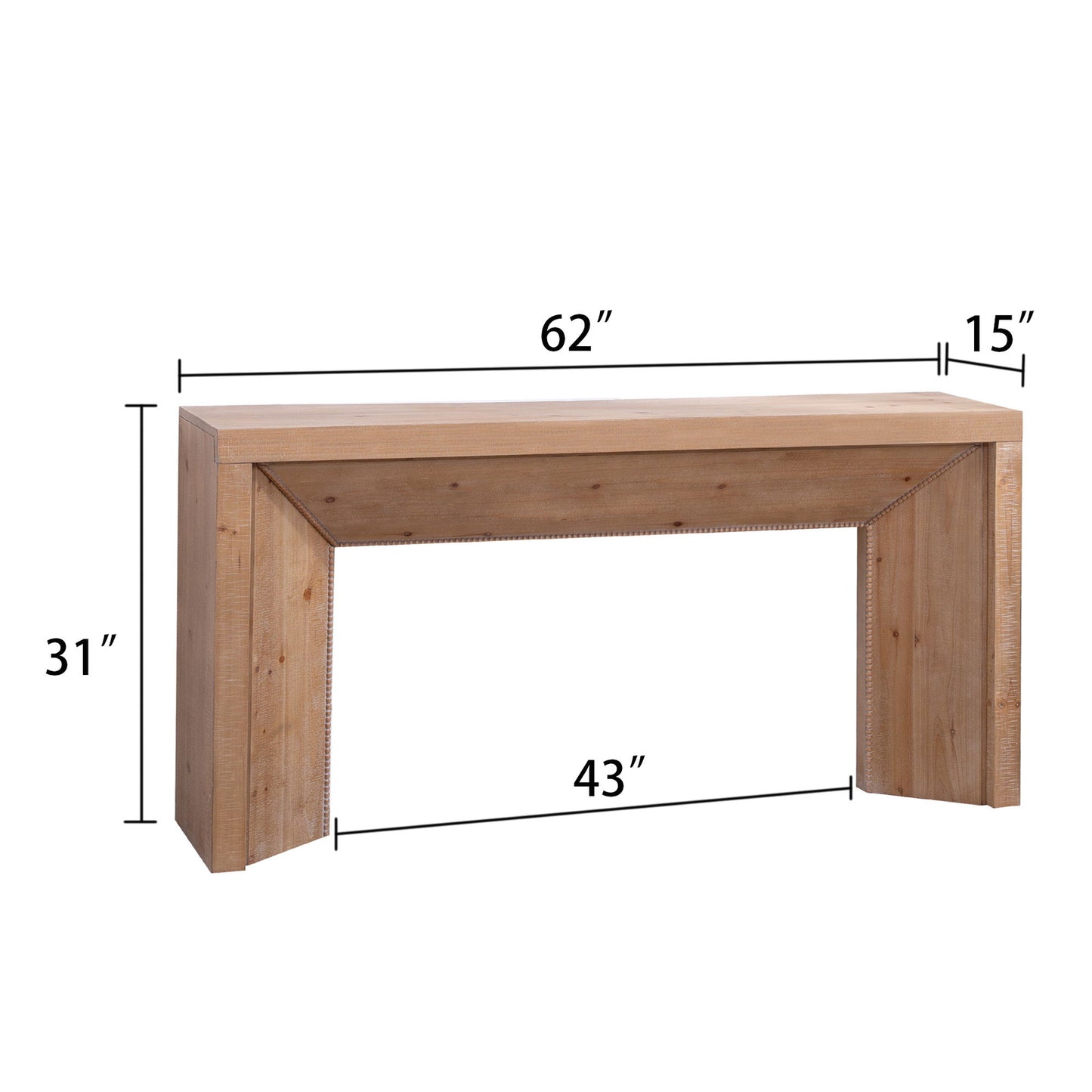 Console Table, Entryway Table - Antique Natural / Light Natural / Natural