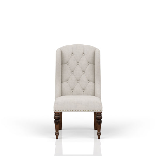 Sillón de ala tapizado - Gris claro