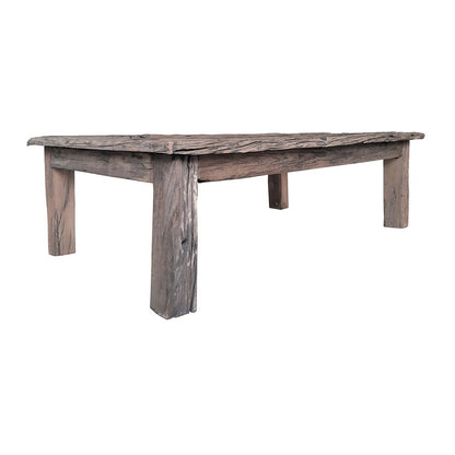 Mesa de centro rústica de madera
