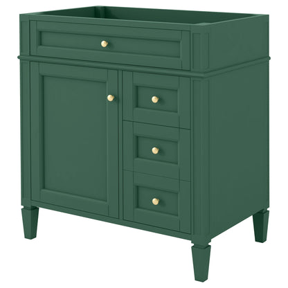 Bathroom Vanity With 2 Drawers And Tip-Out Drawer, Storage Cabinet