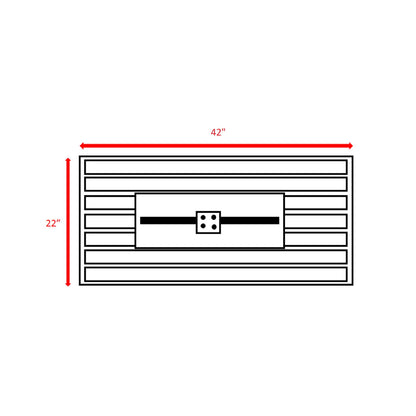 Mesa para fogata de exterior de construcción duradera con tapa - Negra