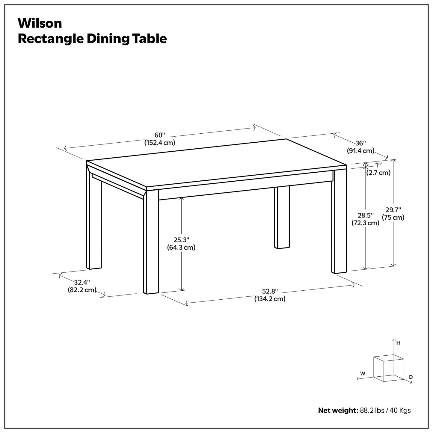 Wilson - Mesa de comedor artesanal