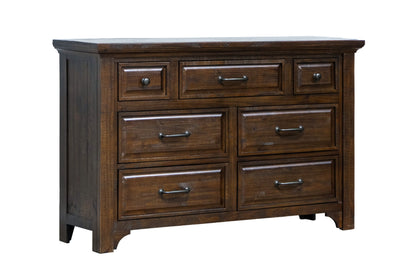 7 Drawer Dresser, Traditional - Brown