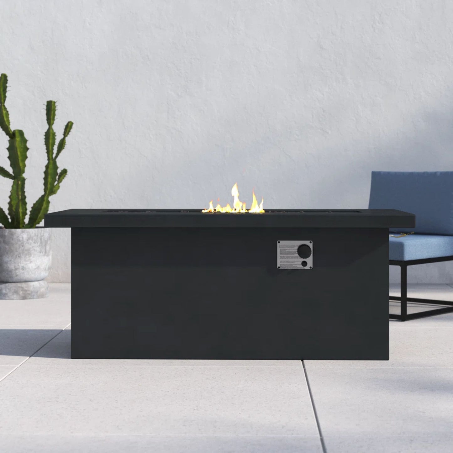 Mesa para fogata de exterior de gas propano/gas Construcción duradera