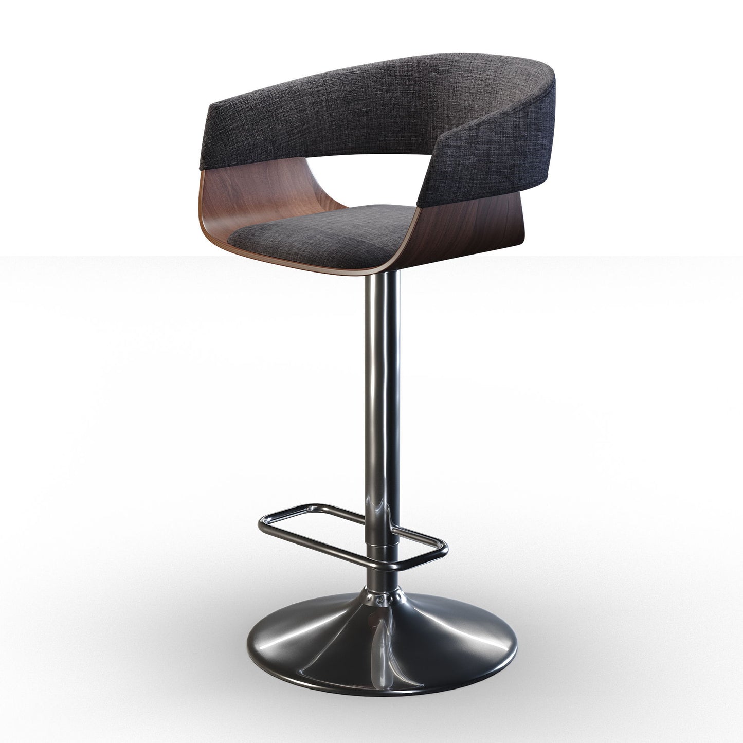 Lowell - Taburete de bar giratorio ajustable y multifuncional